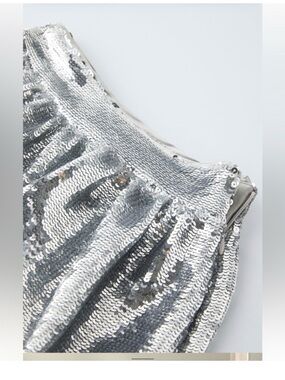 Zara Silver Sequin Girls' Skirt